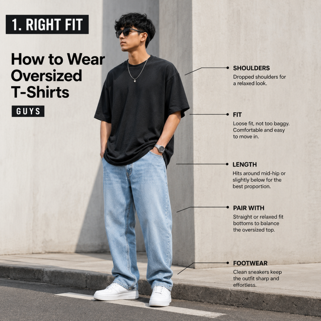 How to Wear Oversized T-Shirts for Guys